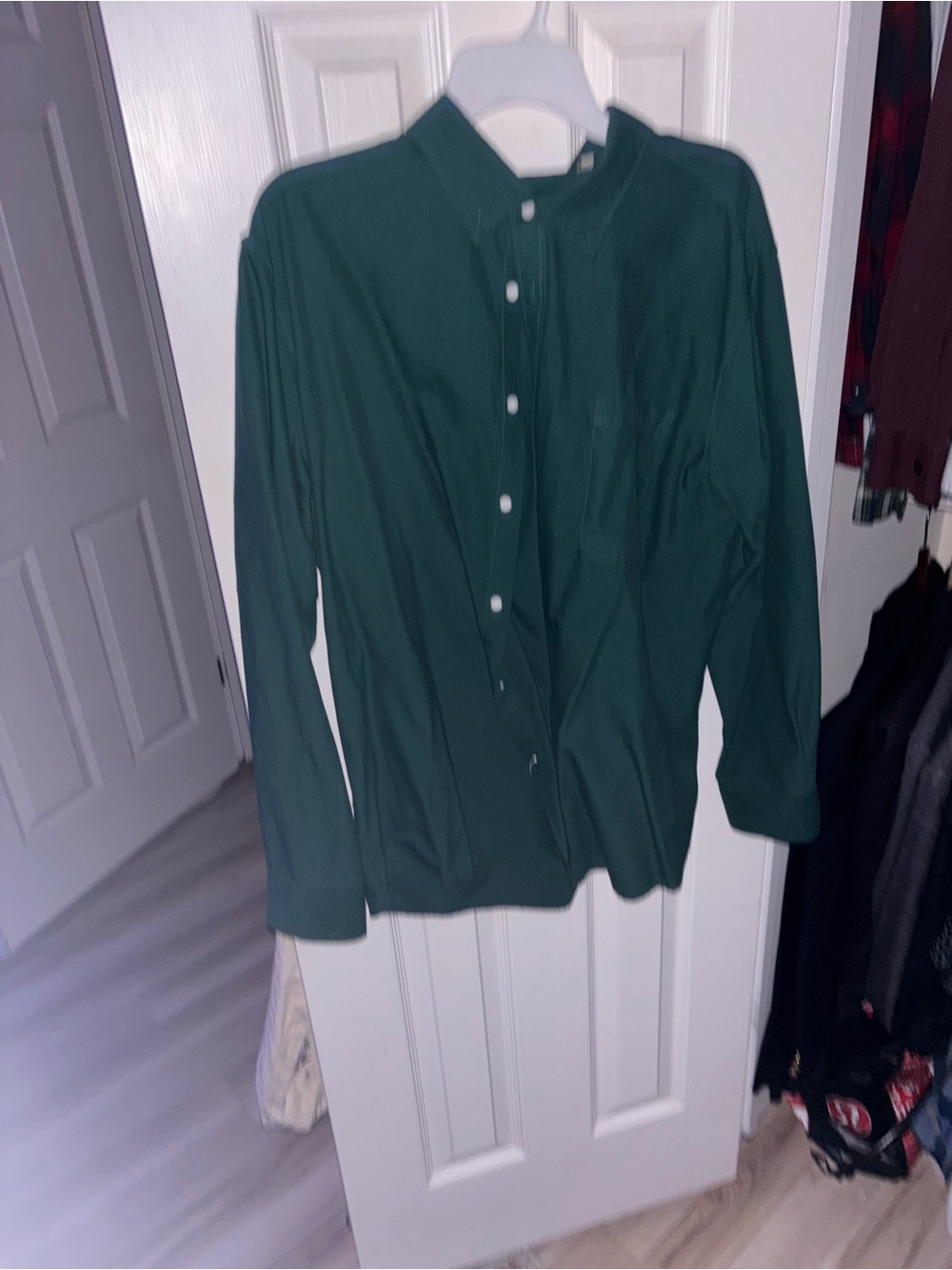 Dark Green Button-Up Shirt . New . Bloomingdale’s!
